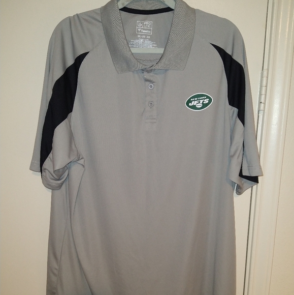 Fanatics New York Jets NFL Pro Line Short Sleeve Polo Shirt Men's sz 2XL - Picture 1 of 5